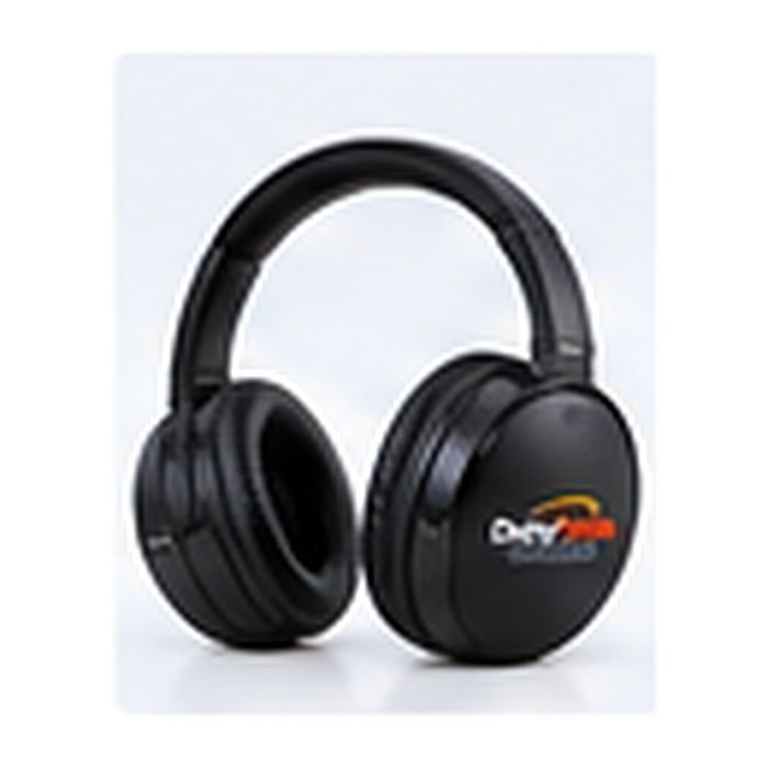 Wireless Headphones with Duty Mode Trading branding